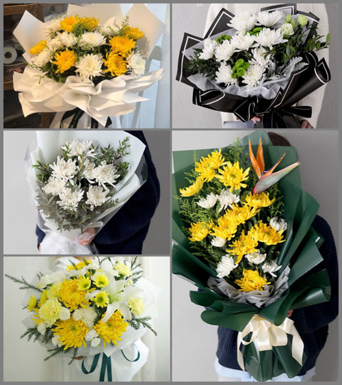 湖南岳阳云溪区白事花束代送